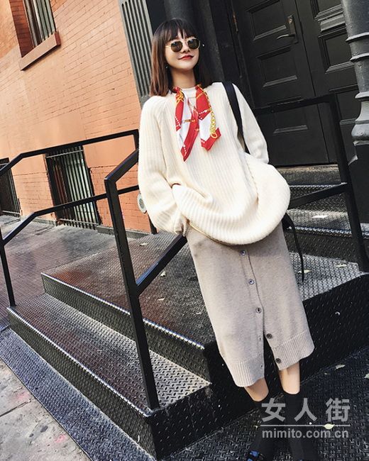 大衣里面这么搭，立冬美得不像话