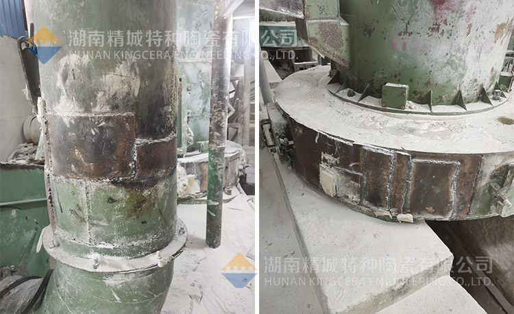 磨损严沉的管路和设备