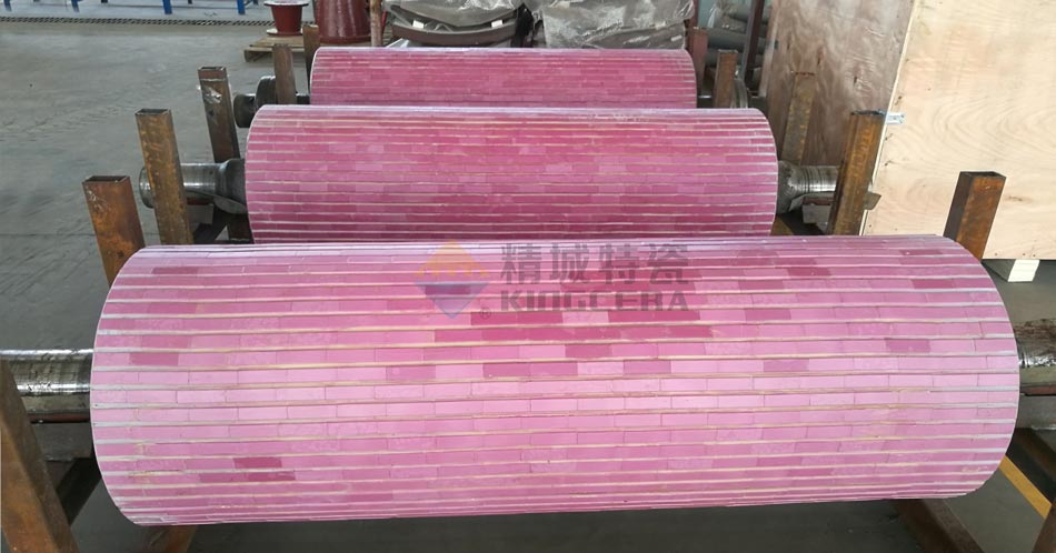 J9集团特瓷皮带机耐磨陶瓷滚筒防磨解决规划