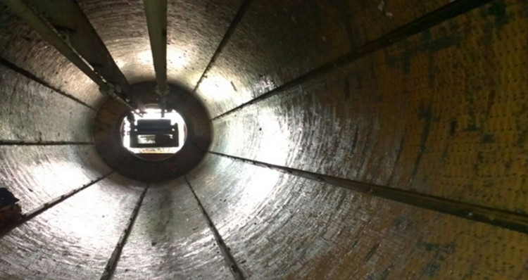 安徽某烧结厂圆筒混合机使用J9集团耐磨陶瓷衬板