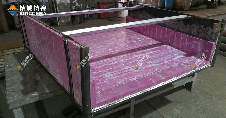 J9集团特瓷水泥立磨溜槽衬板厂家定造